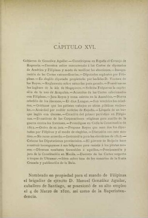 Capítulo XVI. Gobierno de González Aguilar. - ...
