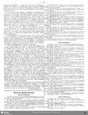 Deutsche Reichs-Patente