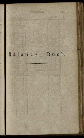 Balance-Buch.