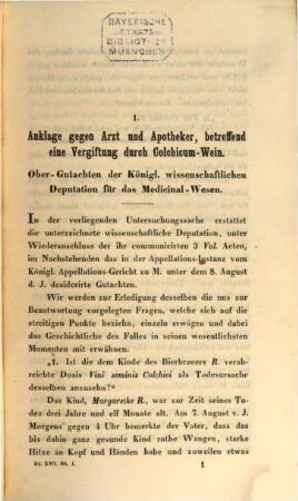 Vierteljahrsschrift für gerichtliche und öffentliche Medicin. 17. 1860