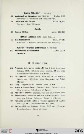 Miniaturen (Nr. 101-184)