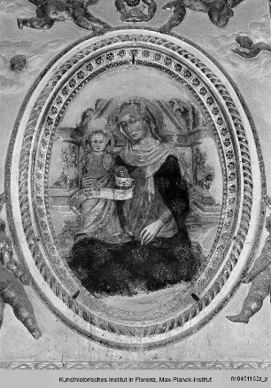 Thronende Madonna mit Kind