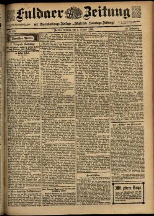 Zweite Ausgabe vom Montag, den 02. Oktober 1899.