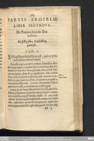 Partis Propriae Liber Secundus.