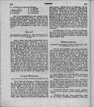 Synopsis mammalium / Auctore Joanne Baptista Fischer . - Stuttgardtie : Cotta, 1829