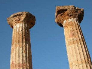 Säulen im Zeus Tempel von Agrigent