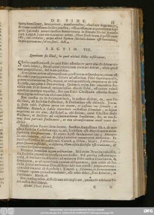 Sectio VIII. Quodnam sit illud, in quod ultimò Fides resolvatur.