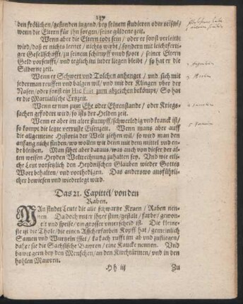 Das 21. - Das letzte Capittel