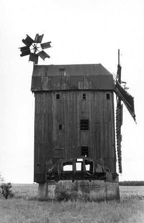 Bautzen-Oehna. Paltrockmühle (vor 2002 bis auf den Sockel abgebrochen)