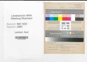 Entnazifizierung Kurt Lenhart , geb. 31.01.1904 (Ingenieur)