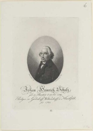 Bildnis des Johan Heinrich Schulz