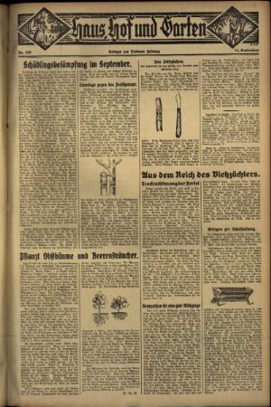 Zweite Ausgabe vom Freitag, den 14. September 1934.
