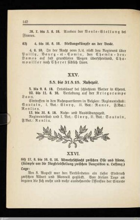 XXV. Ruhezeit