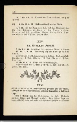 XXV. Ruhezeit