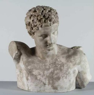 Kopf und Oberkörper (Teilabguss) des Hermes des Praxiteles