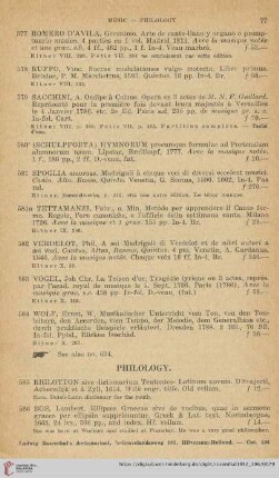 Philology (No. 585 - 618)