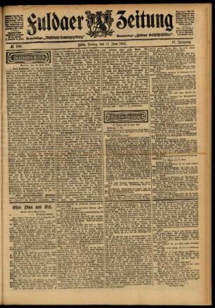 Ausgabe vom Freitag, den 17. Juni 1904.
