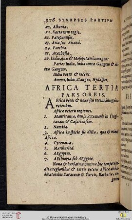 Africa tertia pars orbis