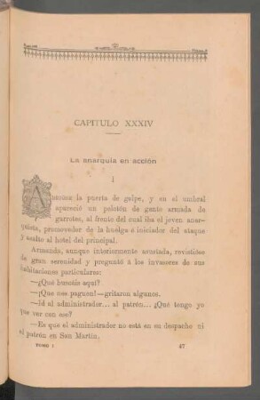 Capítulo XXXIV - La anarquía en acción