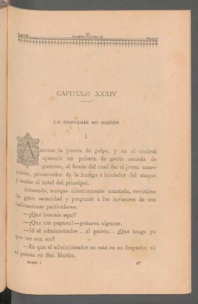 Capítulo XXXIV - La anarquía en acción