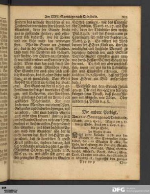 Die andere Predigt, Am XXIV. Sonntage nach Trinitatis.