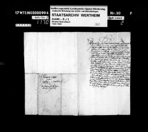 Zahlung des Zehnten in Dörlesberg und Sachsenhausen