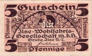 Gutschein der Ilse Wohlfahrts GmbH der Grube Ilse