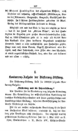 Konkurrenz-Aufgabe der Diesterweg-Stiftung