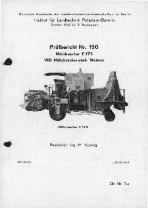 Mähdrescher E 175