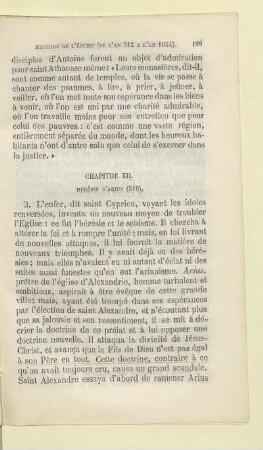 Chapitre XII. Hérésie d'Arius (319)