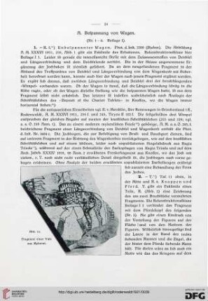 A: Bespannung von Wagen
