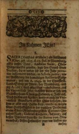 Johann Caspar Wetzels Hymnopœographia, oder Historische Lebens-Beschreibung der berühmtesten Lieder-Dichter, Dritter Theil