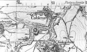 Göda-Coblenz. Meßtischblatt, Sekt. Bischofswerda (RA Görlitz 30/38)