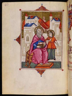 Illustration: Evangelist Matthäus mit Engel