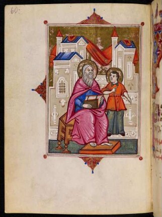 Illustration: Evangelist Matthäus mit Engel