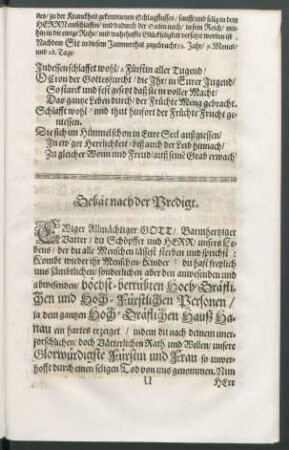 Gebät nach der Predigt.