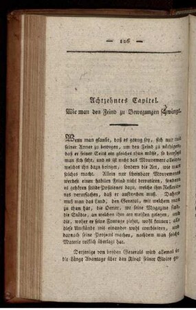 Achtzehntes Capitel. Wie man den Feind zu Bewegungen schwingt