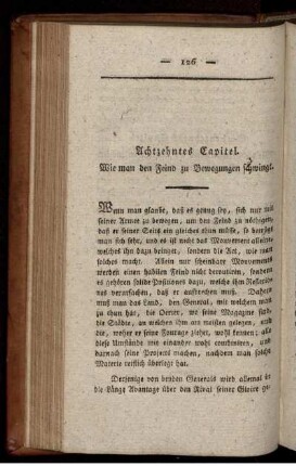 Achtzehntes Capitel. Wie man den Feind zu Bewegungen schwingt