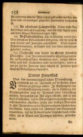 Drittes Hauptstück.