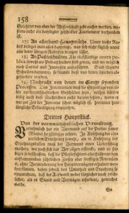 Drittes Hauptstück.