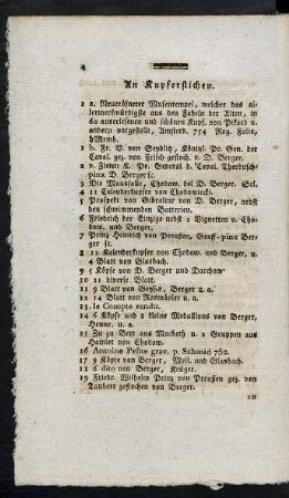 An Kupferstichen.