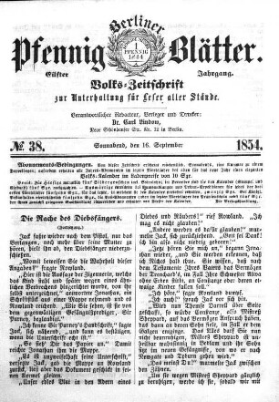 Nr. 38, Sonnabend, den 16. September