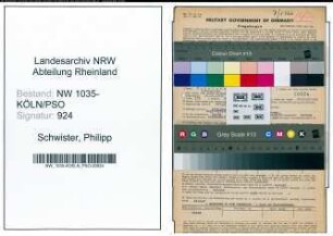Entnazifizierung Philipp Schwister , geb. 16.12.1900 (Lohnbuchhalter)