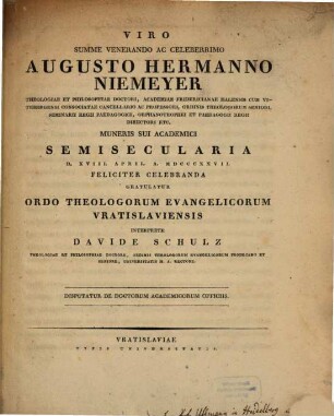 Disputatur de doctorum academicorum officiis