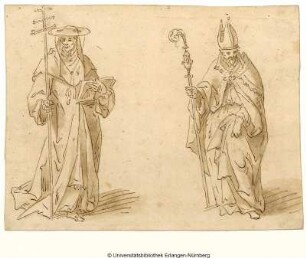 Ein Kardinal (links) und ein Bischof