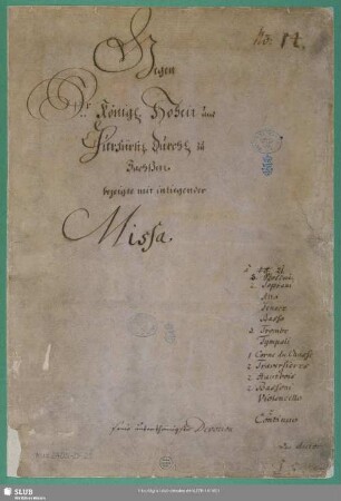 Missa h-Moll BWV 232 I - Mus.2405-D-21 : [Messen, BWV 232 / Ausw.]. - [Stimmen]