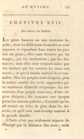 Chapitre XVII. Des moeurs des Indiens
