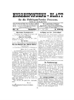 Aus dem Märzheft des "Central-Blattes"