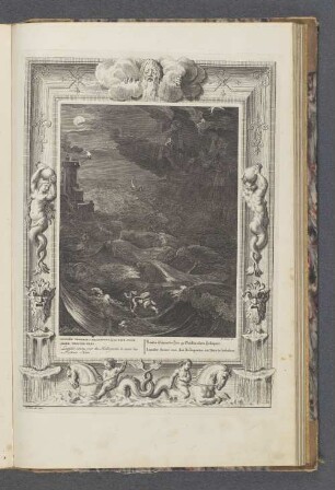 Leander Schwimt der Hero zu Gefallen übern Hellespont.