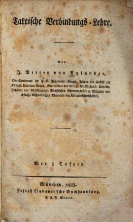 Taktische Verbindungs-Lehre